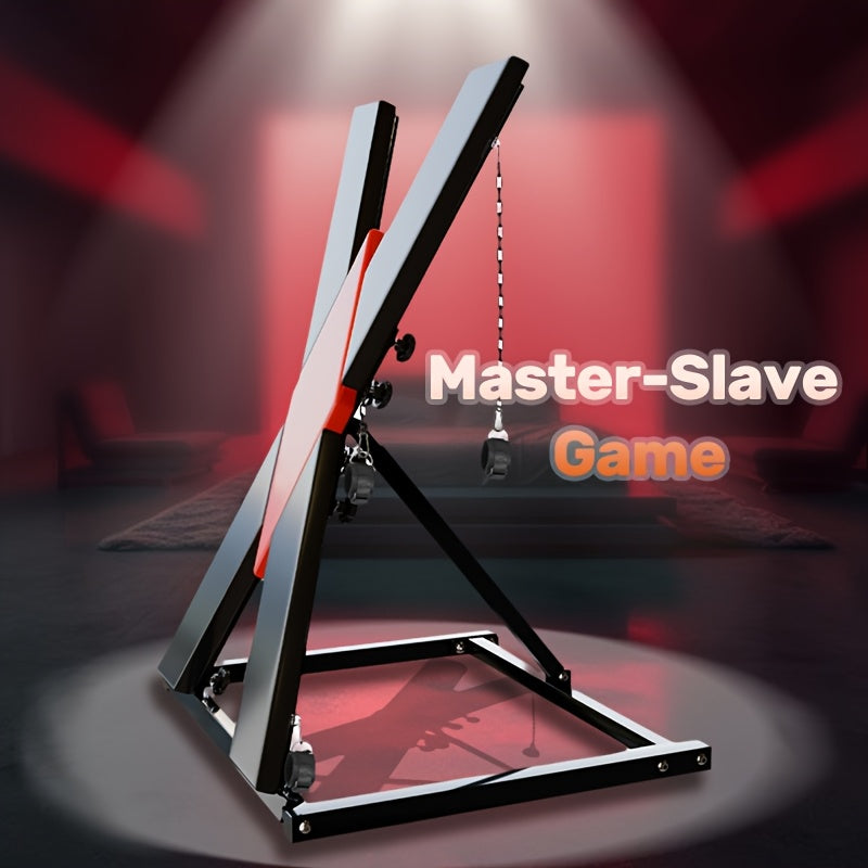 Sex Furniture, BDSM Dungeon Gear | Wrist-Ankle Cuffs Versatile Fetish Bondage | Height-Adjustable and Quick-Setup/Storage Bondage Gear for Couples, BDSM Lovers | Intimate Couples Play and Exploration of Self-Expression