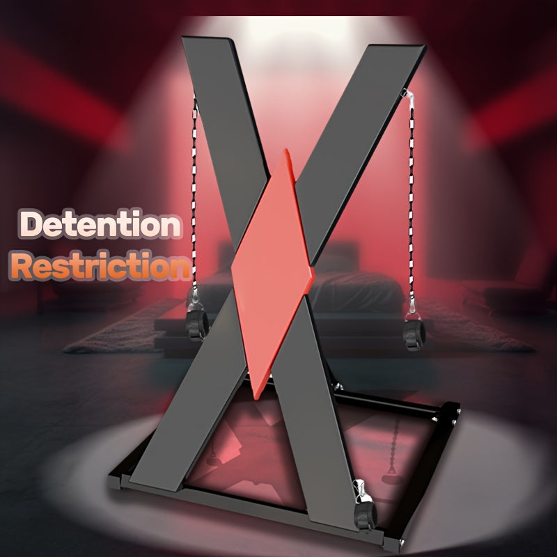 Sex Furniture, BDSM Dungeon Gear | Wrist-Ankle Cuffs Versatile Fetish Bondage | Height-Adjustable and Quick-Setup/Storage Bondage Gear for Couples, BDSM Lovers | Intimate Couples Play and Exploration of Self-Expression