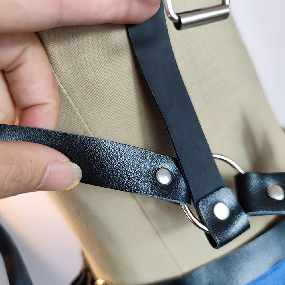 Body Bondage Clothes, Faux Leather Material, Sexy Female Wearable Flirting Straps, Adult Couple SM Supplies