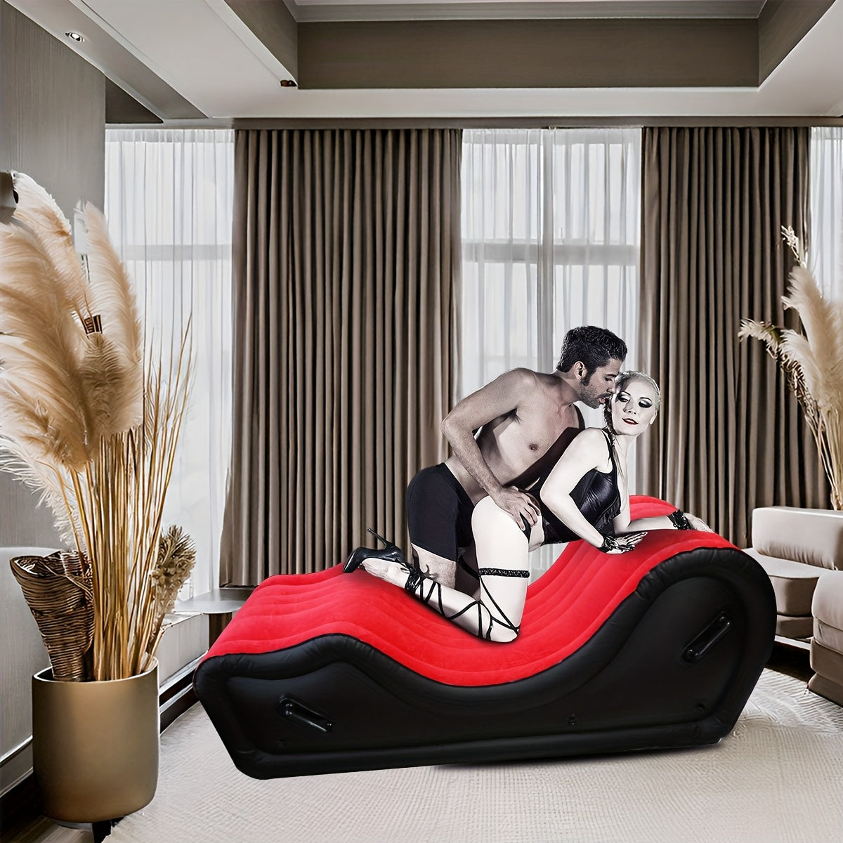 Sex Furniture, Built-in Automatic Inflatable Pump Sofa For G Spot Position Aids, Upgrade Thicken Material Sex Chair Cushion For Men Women Couples Sexual Pleasure