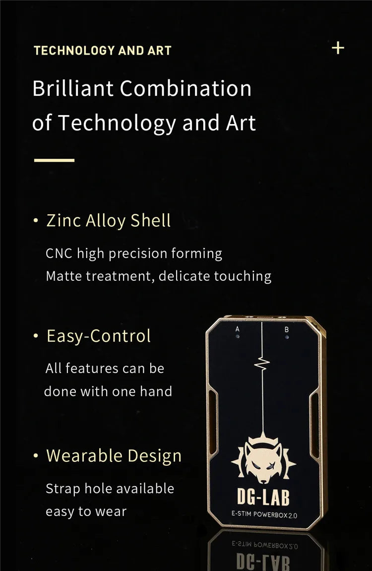 DG-LAB 3.0 E-Stim Power Box "PawPrints" Wireless Button APP Control Electric Shock Medical Themed Sex Electrical Stimulator Toys