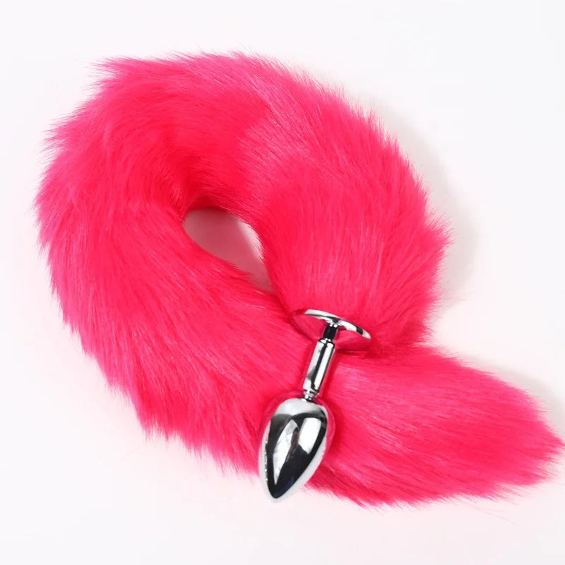 Anal Plug Sexy Fox Tail Vaginal Plug Dildo Masturbation Anal Vibrator Men Prostate Massager Female Masturbator Anal Masturbating