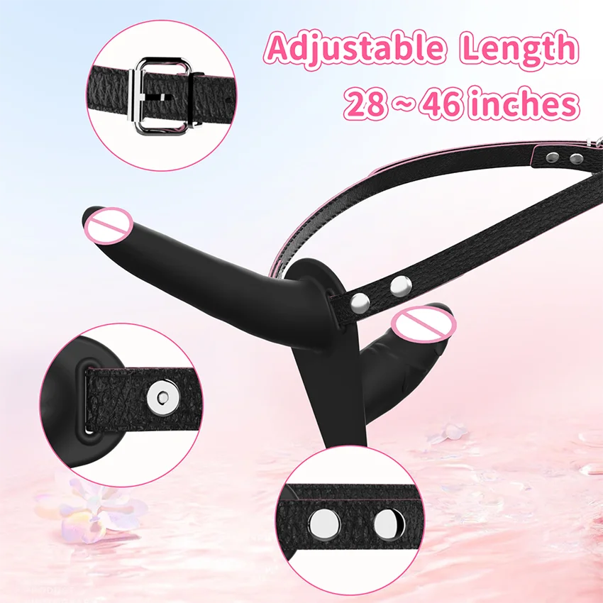 Remote Strap On Double Head Penetration Dildo Vibrator for Lesbian Wearable G-Spot Vagina Massager Sex Toys Adult Products 18+