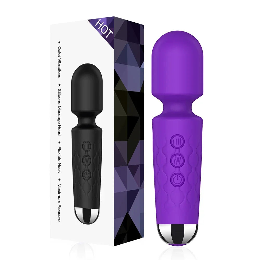 20 Speeds Powerful AV Vibrator for Women 
Mini Rechargeable Massager , Pocket Relax Vibes
Quiet operation
USB charging 
Compact design
Discreet shipping