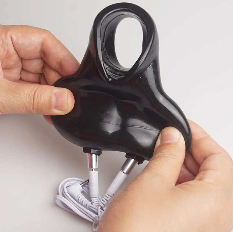 E stim Electrosex Electrostimulation Anal Butt Plug,Electric Shock Penis Cock Ring Stimulation,Electro Sex Cockring,BDSM Toys