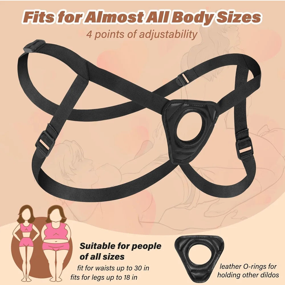 Strap On Dildo For Women Realistic Penis with Suction Cup  G-spot Anal Dildos Belt Wearable Panties Dick Sex Toys For Adult Vagi