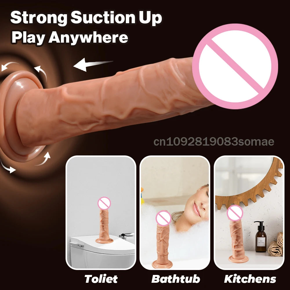 Strap On Dildo For Women Realistic Penis with Suction Cup  G-spot Anal Dildos Belt Wearable Panties Dick Sex Toys For Adult Vagi