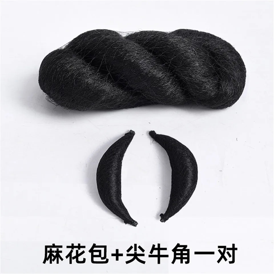 LM Synthetic Hanfu Ancient Costume Chinese Ancient Synthetic Wig Chignon Princess Hair Bun Cosplay Wig For Women