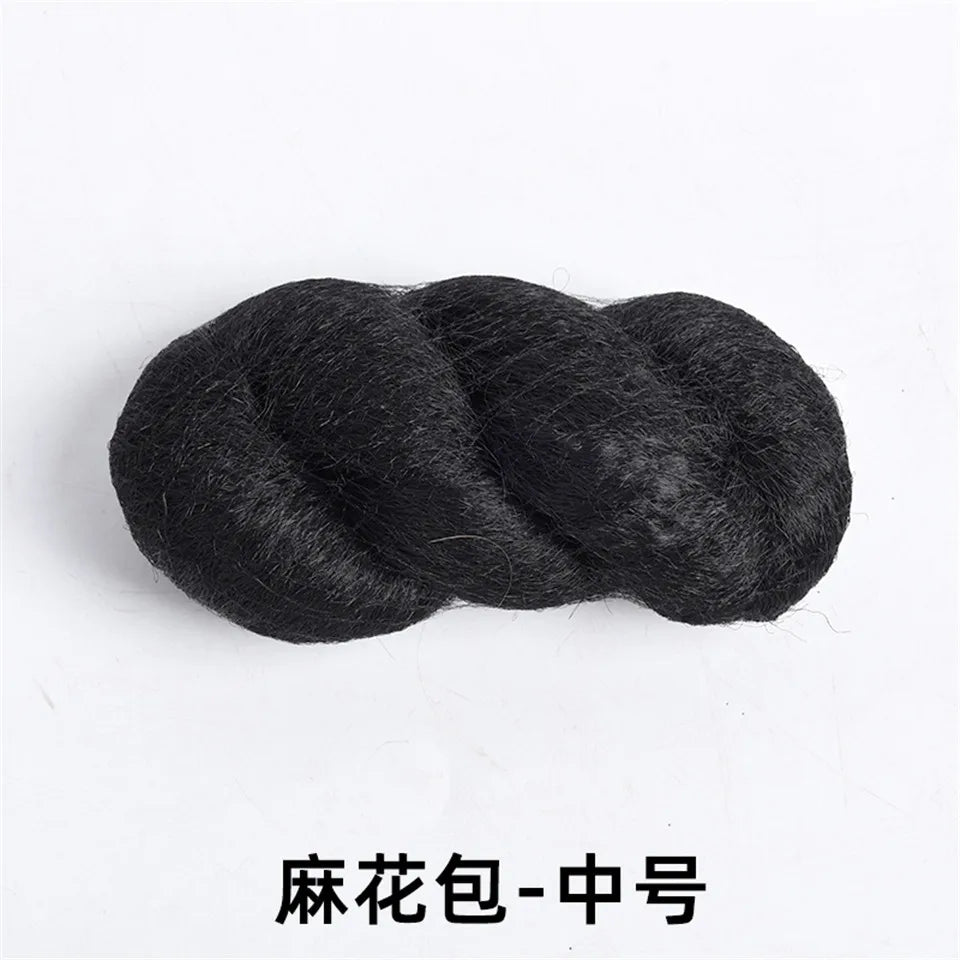 LM Synthetic Hanfu Ancient Costume Chinese Ancient Synthetic Wig Chignon Princess Hair Bun Cosplay Wig For Women