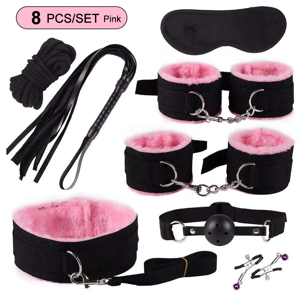 Sex toys for women BDSM sexual couples kit erotic accessories handcuffs for session Anal plug sex game Adult Sexy Toys sexyshop