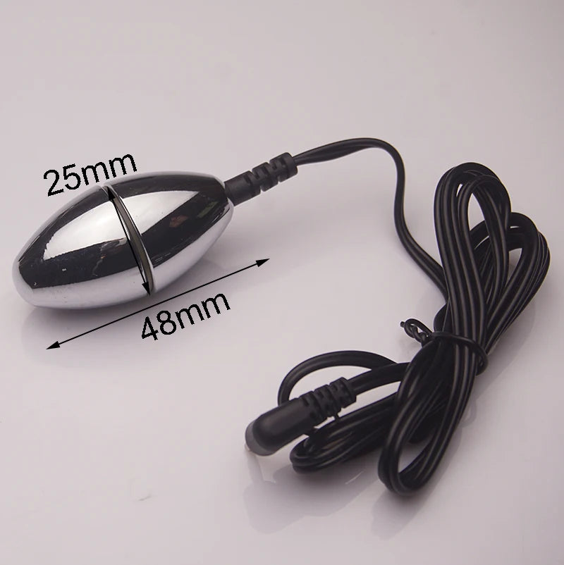 E stim Electrosex Electrostimulation Anal Butt Plug,Electric Shock Penis Cock Ring Stimulation,Electro Sex Cockring,BDSM Toys