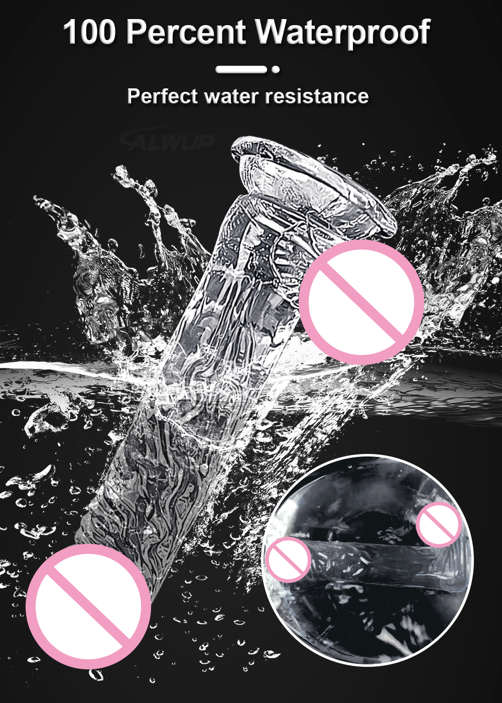 Realistic Transparent Dildo for Women Silicone Realistic Fake Dick Penis with Strong Suction Cup Hands-Free Adult Sex Toy