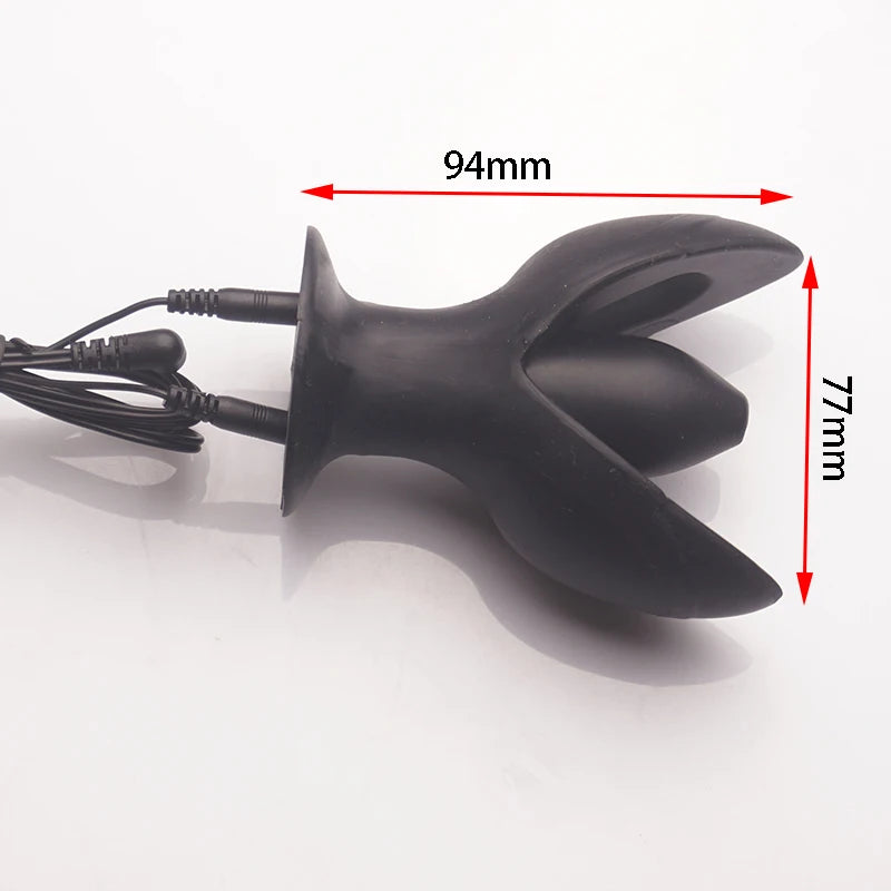E stim Electrosex Electrostimulation Anal Butt Plug,Electric Shock Penis Cock Ring Stimulation,Electro Sex Cockring,BDSM Toys