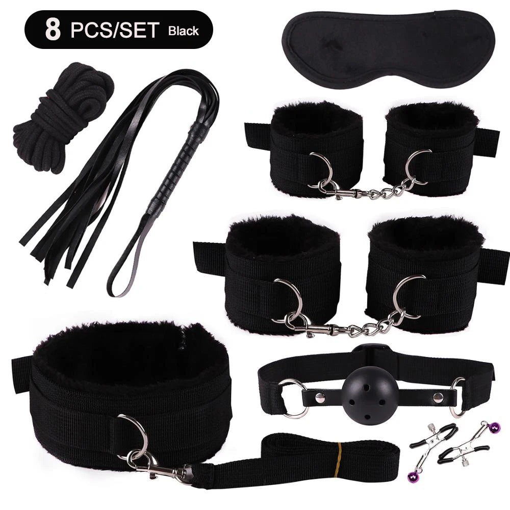 Sex toys for women BDSM sexual couples kit erotic accessories handcuffs for session Anal plug sex game Adult Sexy Toys sexyshop