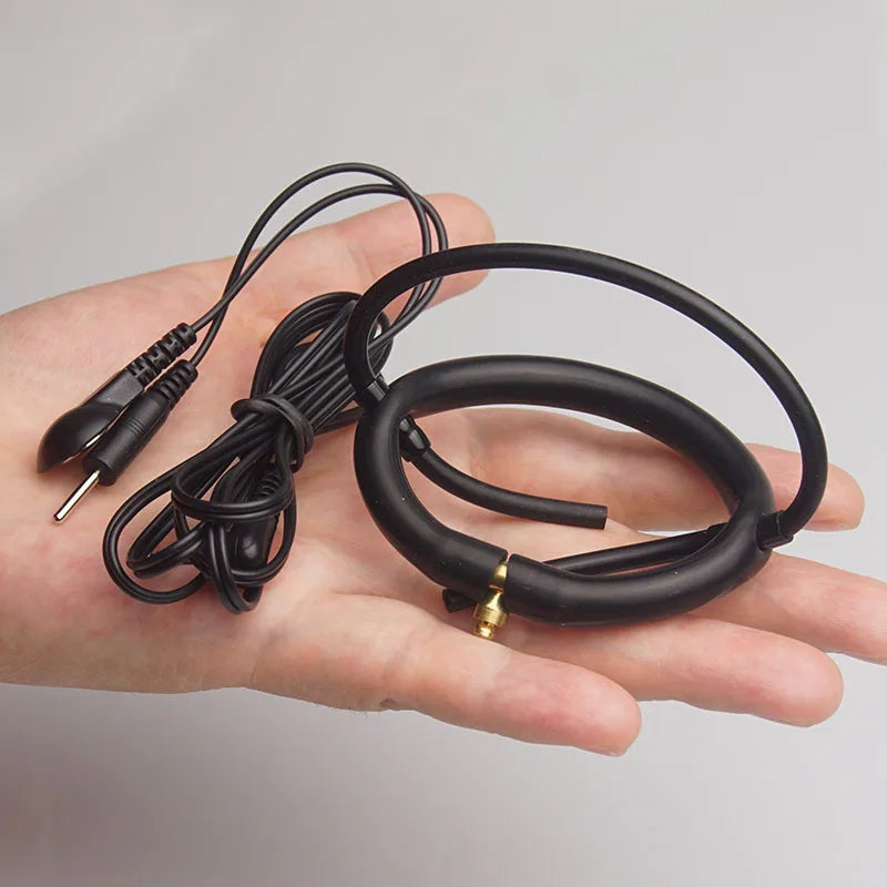 E stim Electrosex Electrostimulation Anal Butt Plug,Electric Shock Penis Cock Ring Stimulation,Electro Sex Cockring,BDSM Toys