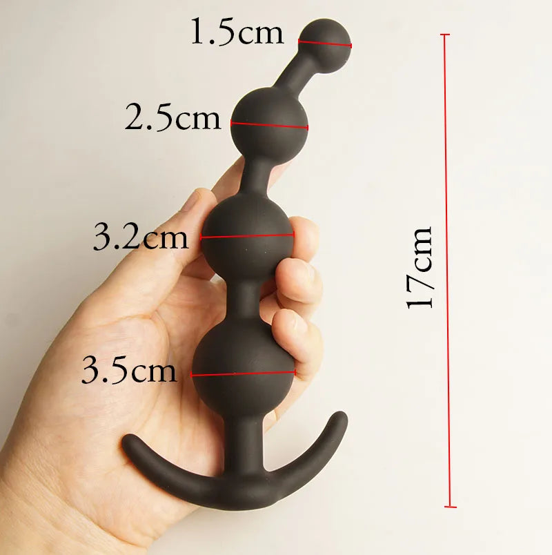 Anal Beads Balls Long Dildo Training,Silicone Anus Ass But Butt Plug,Analplug Buttplug Butplug Sex Toys,Analsex Prostate