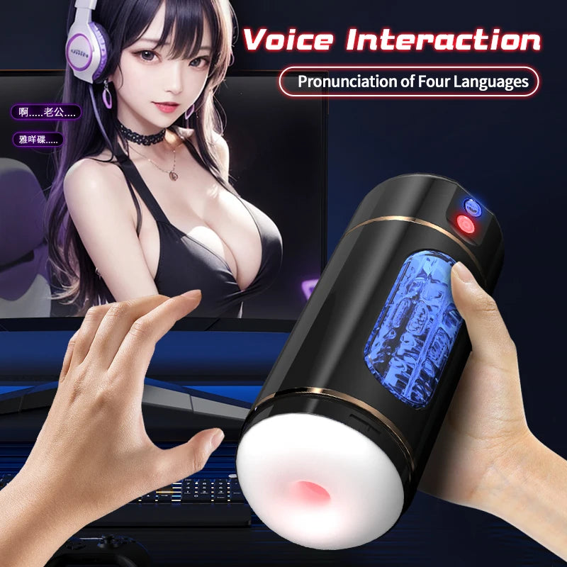 LILO Electric Auto-Stroking Masturbator Cup for Men - Smart Control, 10 Vibration Modes, Waterproof & Rechargeable Adult Sex Toy