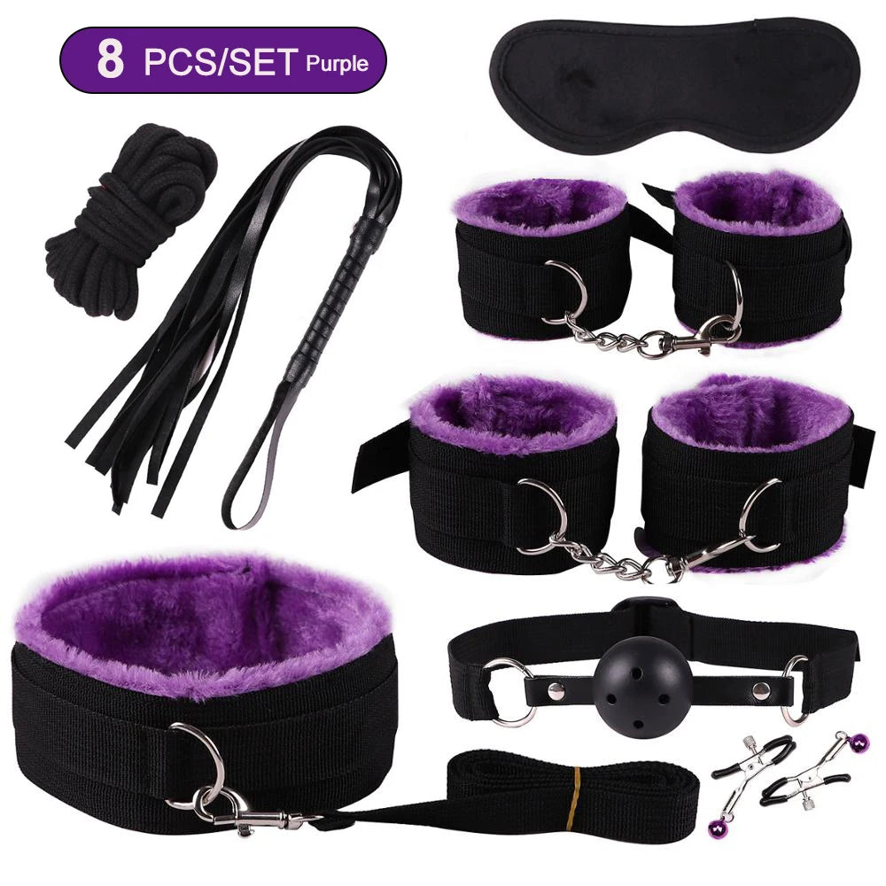 Sex toys for women BDSM sexual couples kit erotic accessories handcuffs for session Anal plug sex game Adult Sexy Toys sexyshop