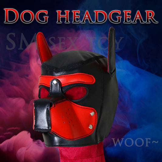 Adult Toys SM Sexy Dog Head Mask Adult Cosplay Games Bdsm Bondage Dog Hood Mask Adult Cosplay Game Adult Goods for Couples