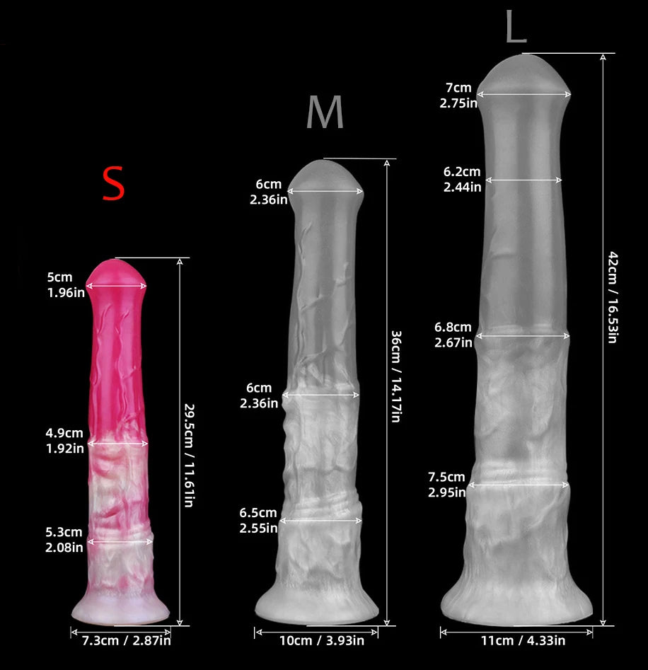 FAAK Squirting Penis Soft Silicone Fantasy Ejaculation Long Horse Dildo With Suction Cup Size S M L Penetration Anal Plug