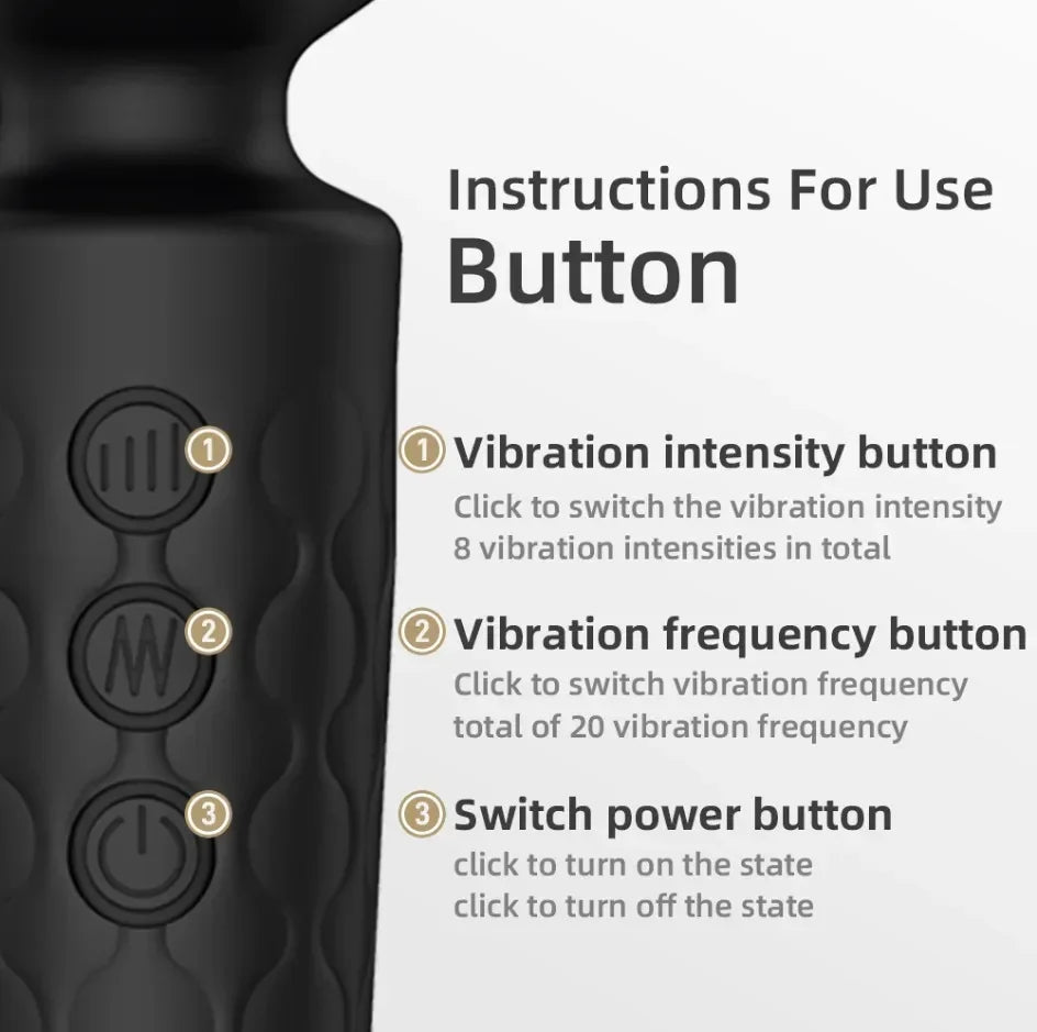 20 Speeds Powerful AV Vibrator for Women 
Mini Rechargeable Massager , Pocket Relax Vibes
Quiet operation
USB charging 
Compact design
Discreet shipping