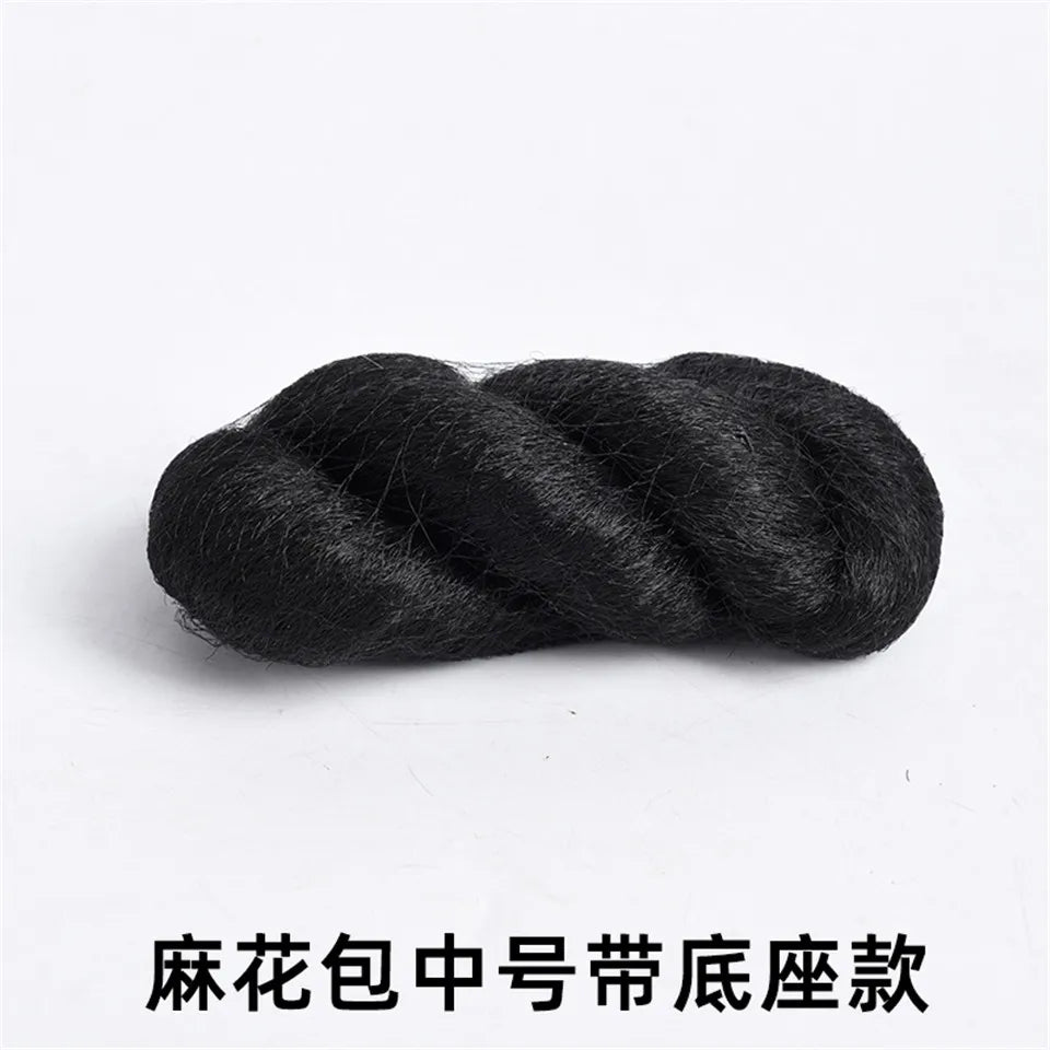 LM Synthetic Hanfu Ancient Costume Chinese Ancient Synthetic Wig Chignon Princess Hair Bun Cosplay Wig For Women