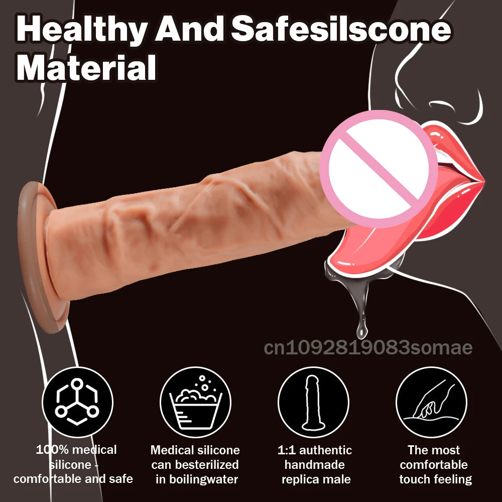 Strap On Dildo For Women Realistic Penis with Suction Cup  G-spot Anal Dildos Belt Wearable Panties Dick Sex Toys For Adult Vagi