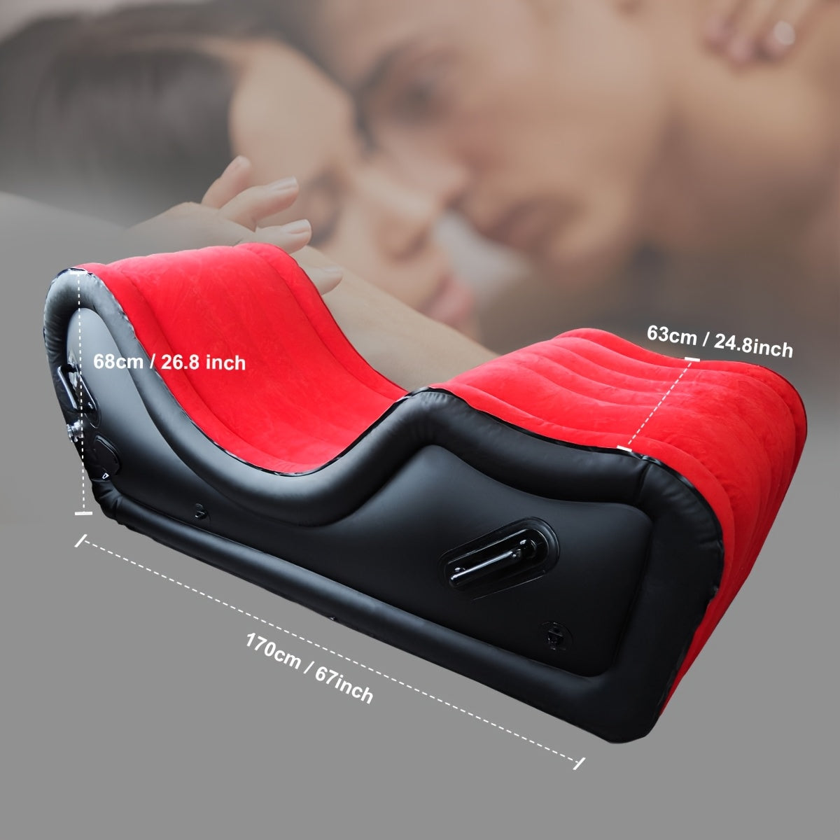 Sex Furniture, Built-in Automatic Inflatable Pump Sofa For G Spot Position Aids, Upgrade Thicken Material Sex Chair Cushion For Men Women Couples Sexual Pleasure