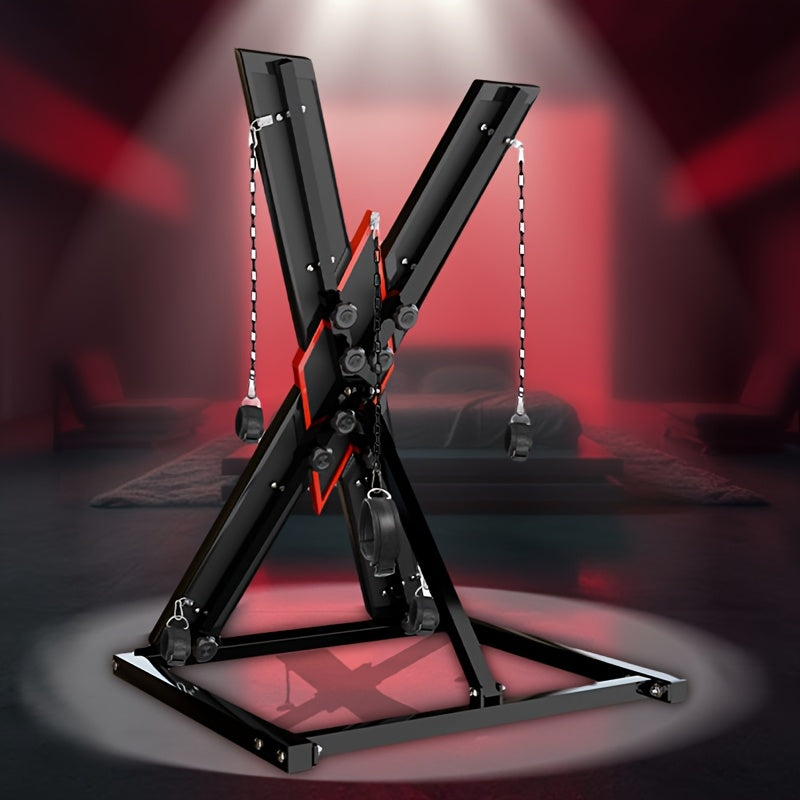 Sex Furniture, BDSM Dungeon Gear | Wrist-Ankle Cuffs Versatile Fetish Bondage | Height-Adjustable and Quick-Setup/Storage Bondage Gear for Couples, BDSM Lovers | Intimate Couples Play and Exploration of Self-Expression