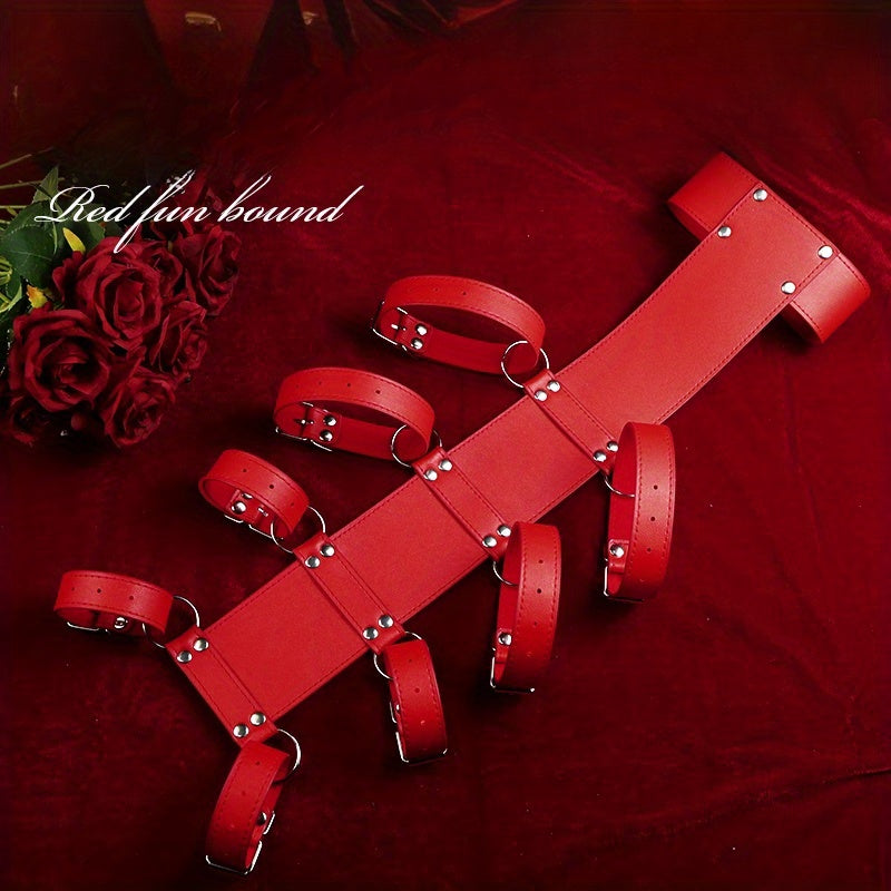 BDMS Restraint Strap Kit for Couples Bed Sex Toys with Adjustable Straps and Handcuffs, Restraint Accessories for Couples