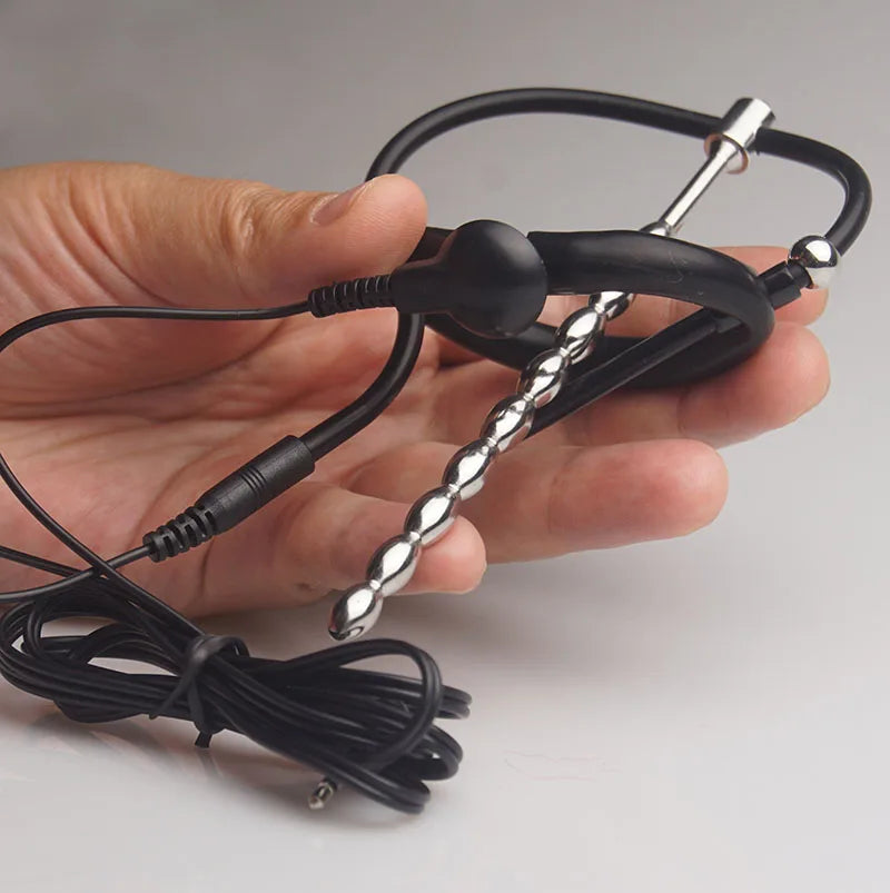 E stim Electrosex Electrostimulation Anal Butt Plug,Electric Shock Penis Cock Ring Stimulation,Electro Sex Cockring,BDSM Toys