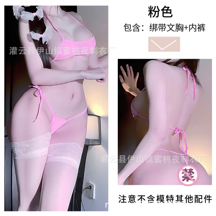 Sexy Crop Tops Women's Swim Three-point Tight Hot Lace Jumpsuit Up Beach Pure Desire Women Rompers Clothing Bodysuits CE9S