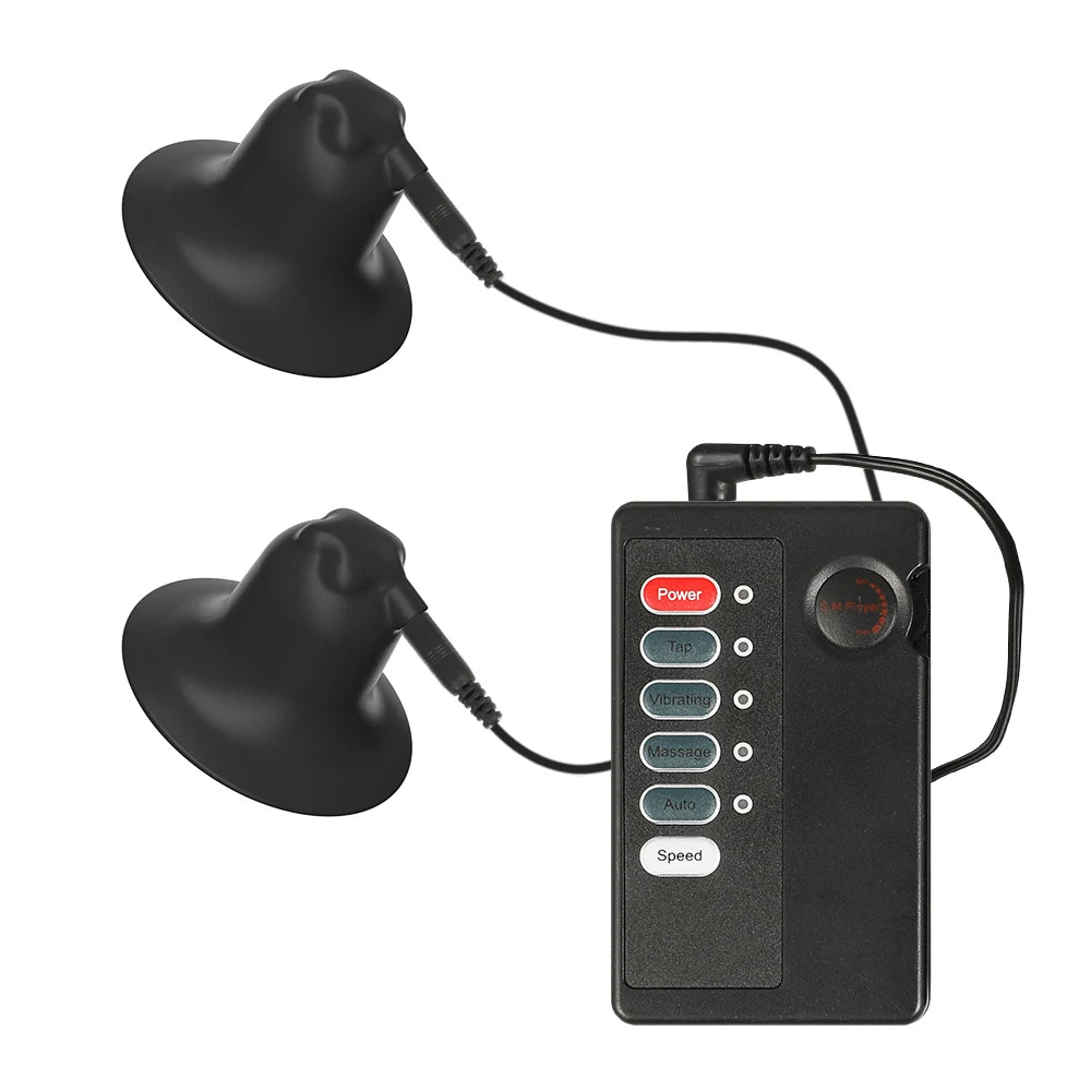 Electric Shock Nipples Clamps Breast Stimulation Metal Labium Clitoris Clips Slave Bdsm Bondage Chest Massage Bdsm Sex Toys 18+