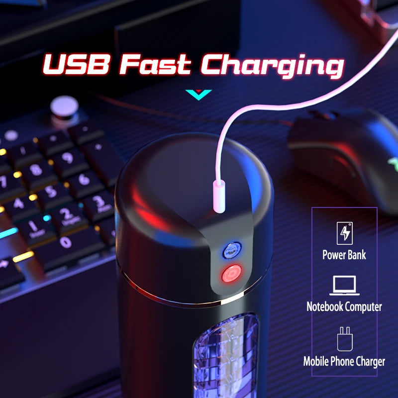 LILO Electric Auto-Stroking Masturbator Cup for Men - Smart Control, 10 Vibration Modes, Waterproof & Rechargeable Adult Sex Toy