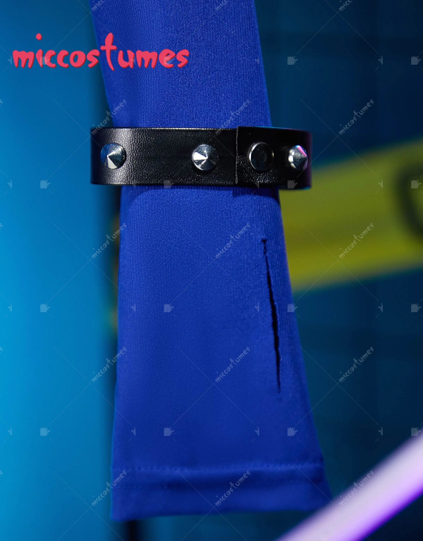 MICCOSTUMES Women's Chun Li Derivative Casual Outfit Halter Dress and Top with Bracelets Hairband Cosplay Costume