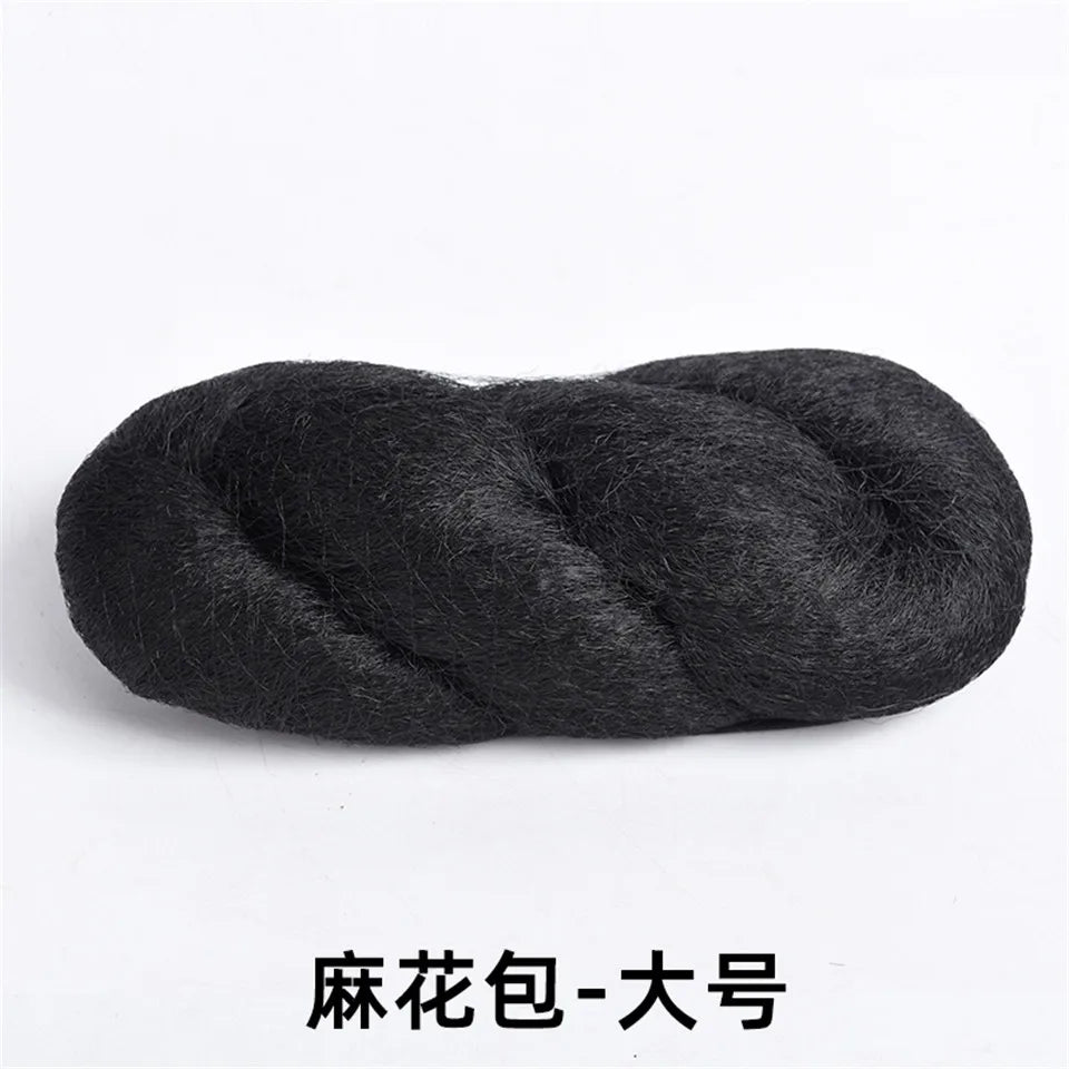 LM Synthetic Hanfu Ancient Costume Chinese Ancient Synthetic Wig Chignon Princess Hair Bun Cosplay Wig For Women