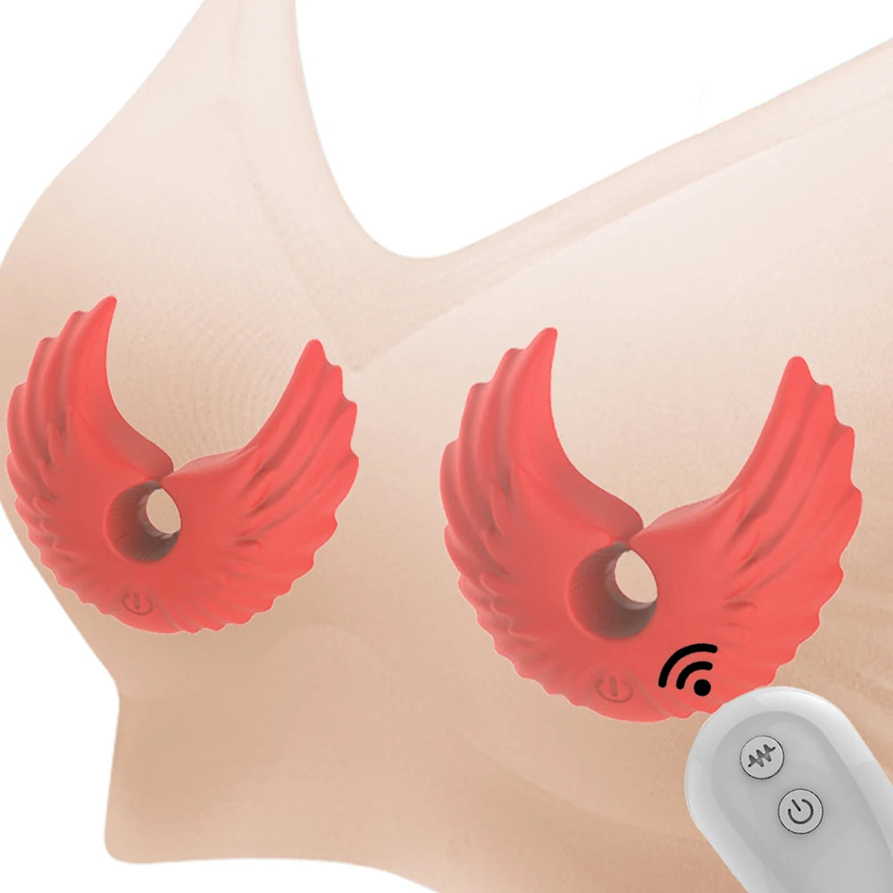 10 Modes Electric Nipple Clamps Vibrator Female Breast Massage Stimulator BDSM Games Breast Pleasure Sex Toys For Women Couples