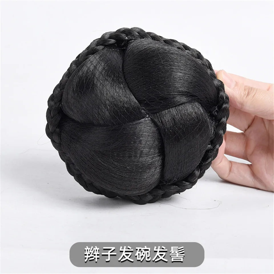 LM Synthetic Hanfu Ancient Costume Chinese Ancient Synthetic Wig Chignon Princess Hair Bun Cosplay Wig For Women