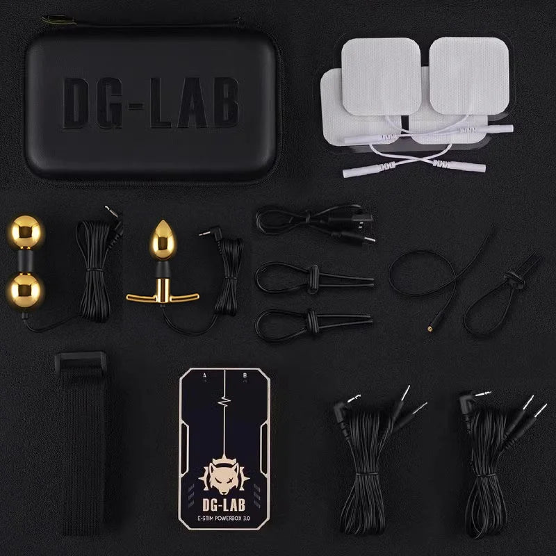 DG-LAB 3.0 E-Stim Power Box "PawPrints" Wireless Button APP Control Electric Shock Medical Themed Sex Electrical Stimulator Toys