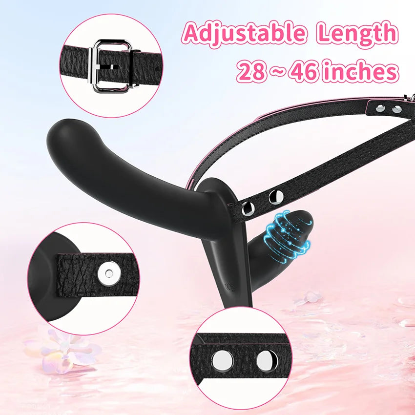 Remote Strap On Double Head Penetration Dildo Vibrator for Lesbian Wearable G-Spot Vagina Massager Sex Toys Adult Products 18+