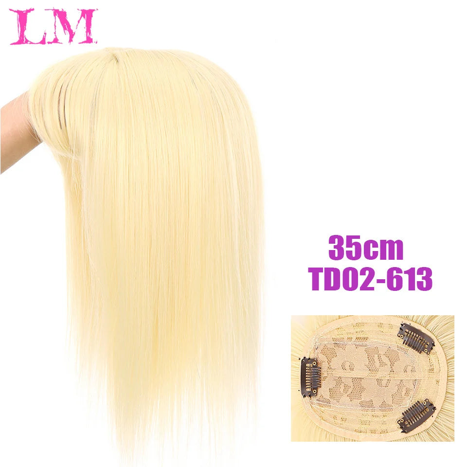 Replacement Piece Hair Covering White Hair Natural Invisible Seamless Hair Clip In Hair Bangs Hairpiece Synthetic Fake Bang Hair