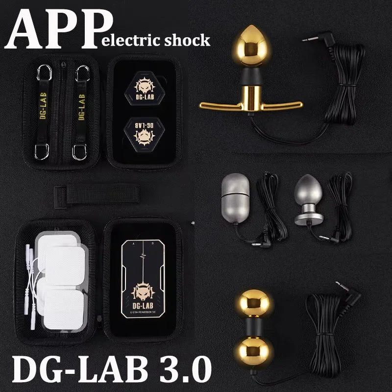 DG-LAB 3.0 E-Stim Power Box "PawPrints" Wireless Button APP Control Electric Shock Medical Themed Sex Electrical Stimulator Toys