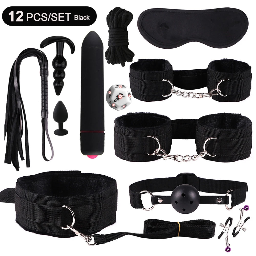 Sex toys for women BDSM sexual couples kit erotic accessories handcuffs for session Anal plug sex game Adult Sexy Toys sexyshop