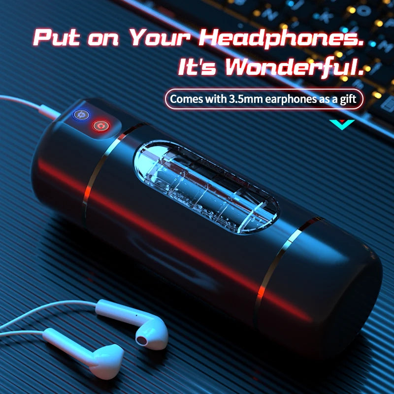 LILO Electric Auto-Stroking Masturbator Cup for Men - Smart Control, 10 Vibration Modes, Waterproof & Rechargeable Adult Sex Toy