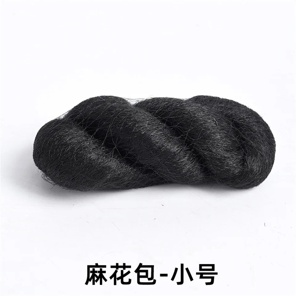 LM Synthetic Hanfu Ancient Costume Chinese Ancient Synthetic Wig Chignon Princess Hair Bun Cosplay Wig For Women