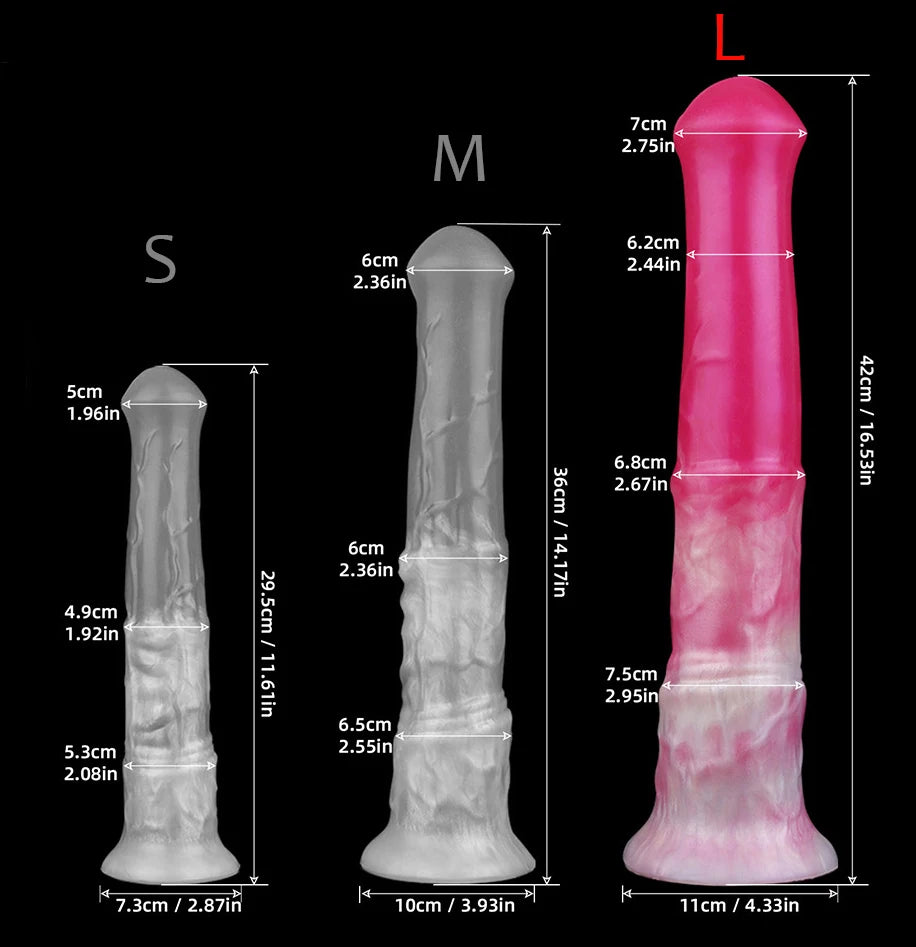 FAAK Squirting Penis Soft Silicone Fantasy Ejaculation Long Horse Dildo With Suction Cup Size S M L Penetration Anal Plug