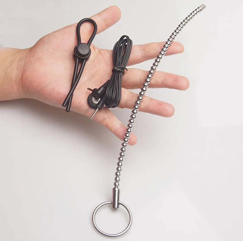 E stim Electrosex Electrostimulation Anal Butt Plug,Electric Shock Penis Cock Ring Stimulation,Electro Sex Cockring,BDSM Toys