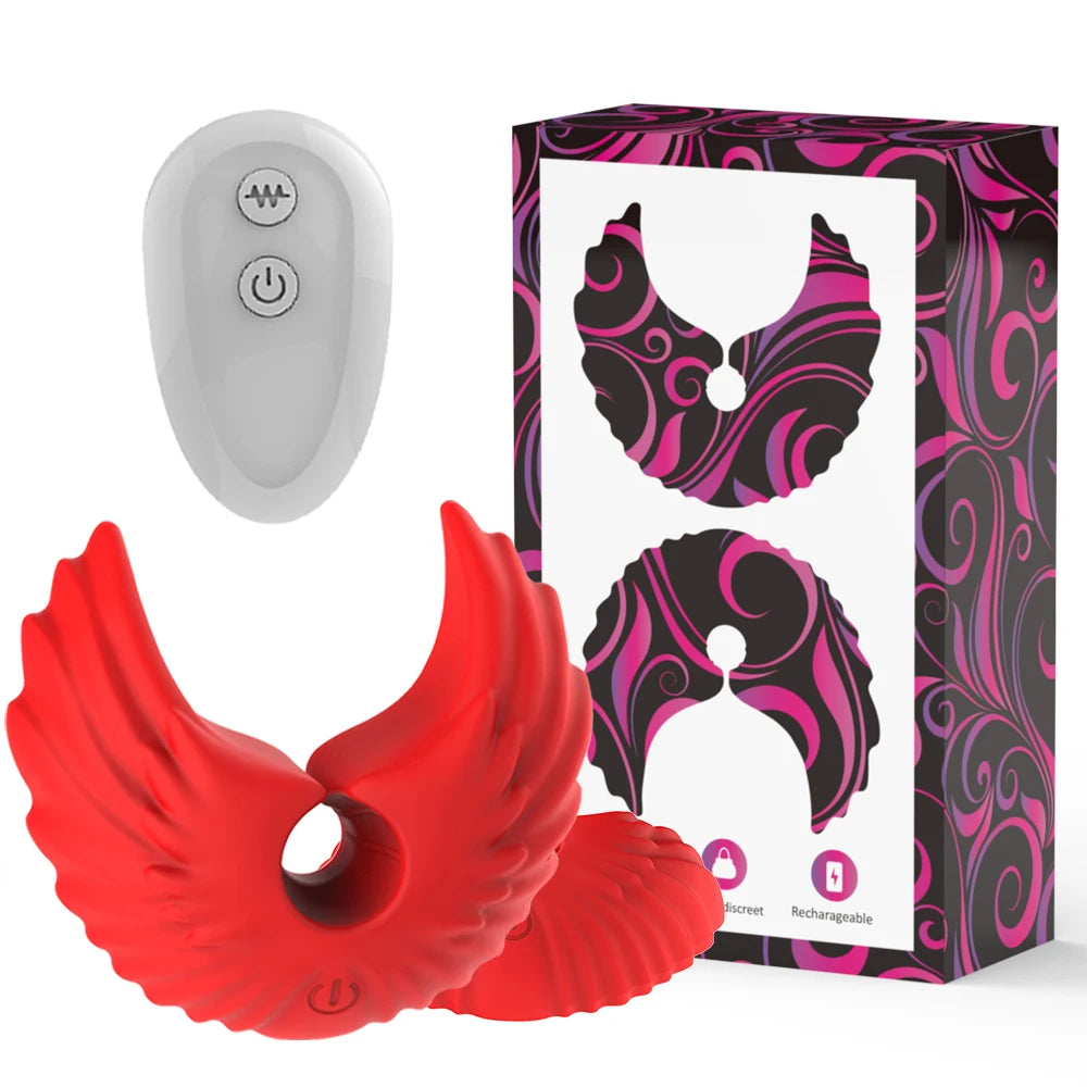 10 Modes Electric Nipple Clamps Vibrator Female Breast Massage Stimulator BDSM Games Breast Pleasure Sex Toys For Women Couples