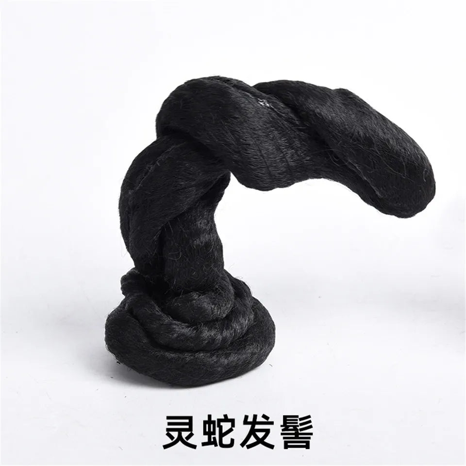 LM Synthetic Hanfu Ancient Costume Chinese Ancient Synthetic Wig Chignon Princess Hair Bun Cosplay Wig For Women