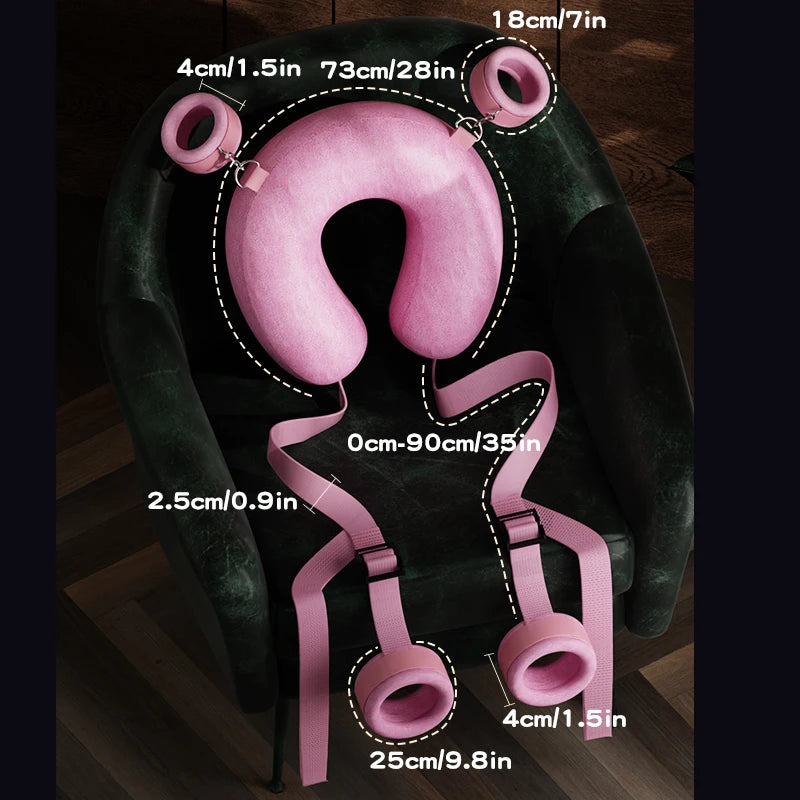 Sex Pillow Handcuffs Ankle Cuff Bdsm Bondage Set Sex Furniture Aid Sponge Sofa Bed Chair Adult Game Erotic Sex Tools For Couples